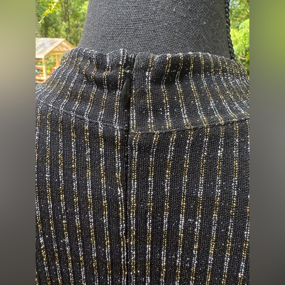 BOLD elements Metallic Striped Long Sleeve Dress XL - Picture 5 of 9